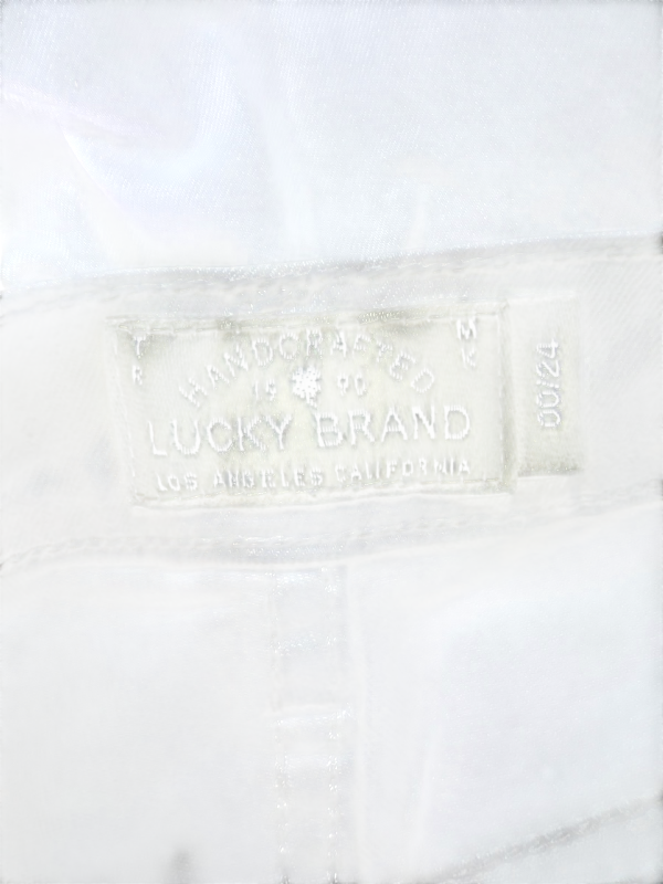 Lucky Brand Women's White Embroidered The Roll Up Denim Jean Shorts - 00/24 image 3