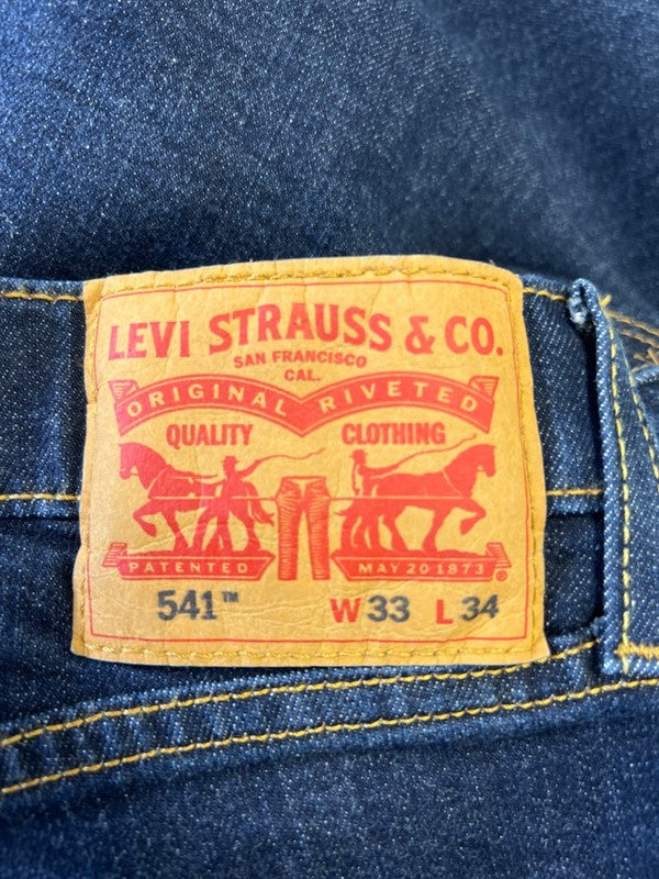 Levi's Men's Dark Wash 541 Athletic Fit Denim Jeans - 33x34 image 3