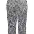 Chico's Women's Gray/Black Leopard Print Pull On Legging Pants - 3/US XL