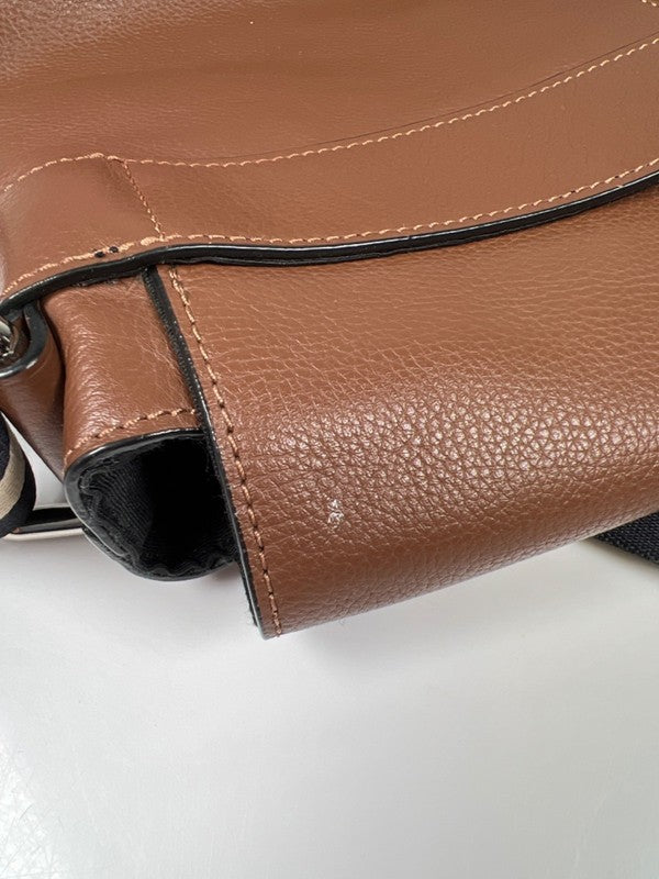 Coach Men's Brown Charles Leather Shoulder Strap Messenger Bag image 10