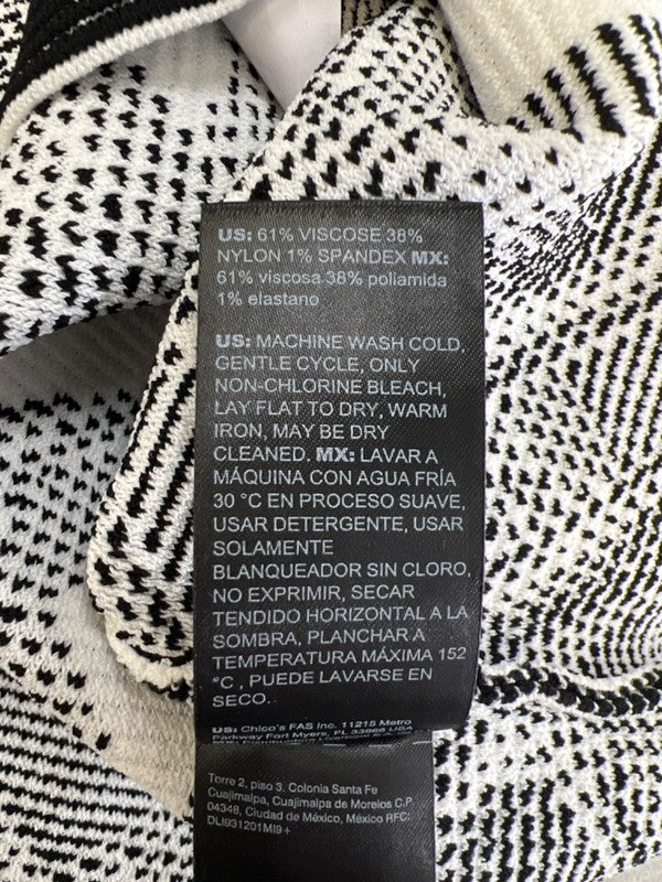 White House Black Market For Me Women's Black Sculpt Jacquard Sweater Tank - S image 4