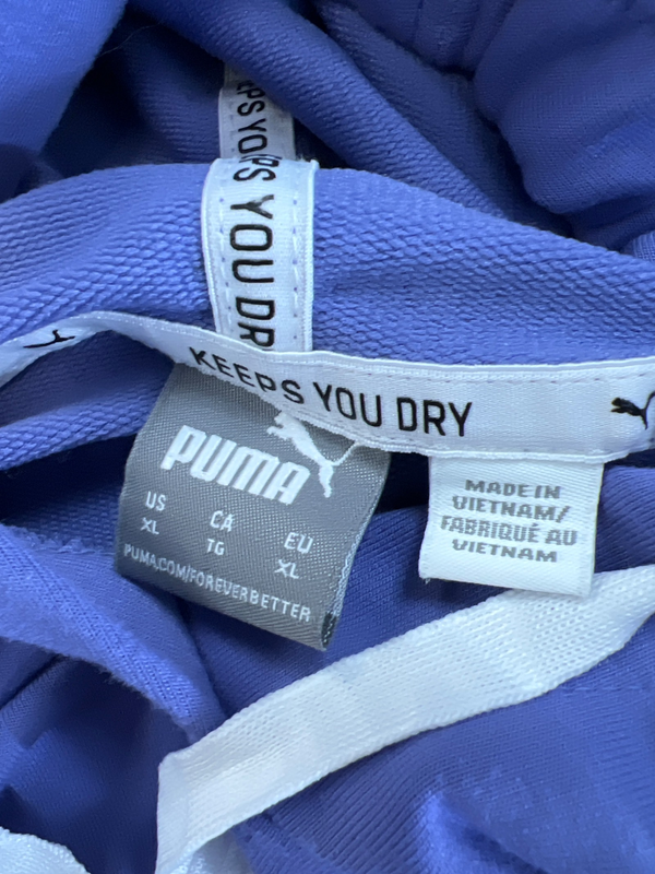 Puma Women's Purple Light Weight Cropped Sweatshirt - XL image 3