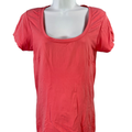 White House Black Market Women's Pink Short Sleeve T-Shirt - M