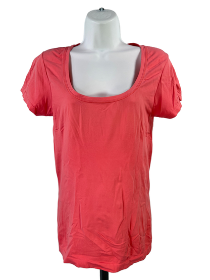 White House Black Market Women's Pink Short Sleeve T-Shirt - M