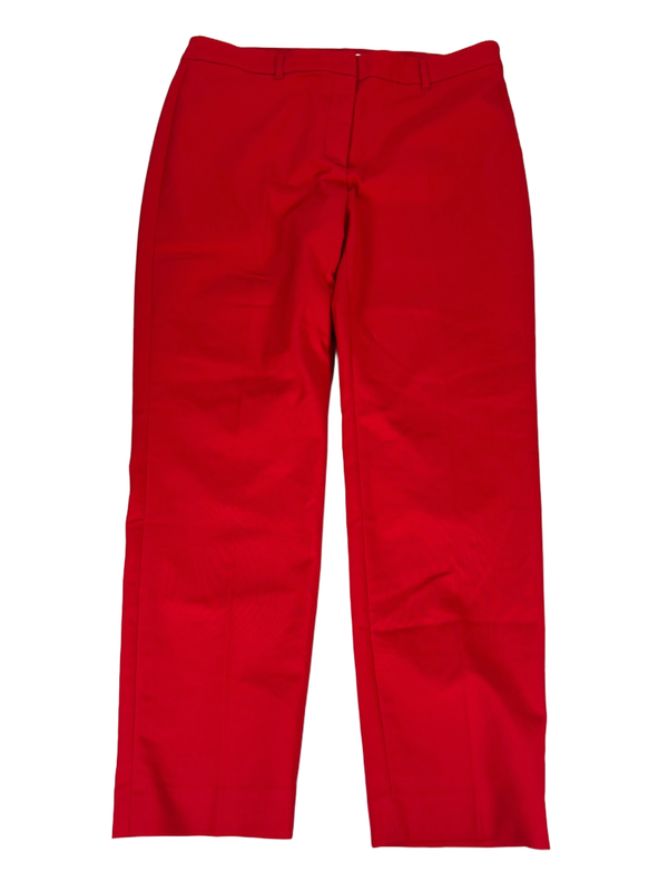 White House Black Market Women's Red Slim Ankle Dress Pants - 10