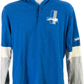 Nike NFL Team Apparel Men’s Blue Detroit Lions Long Sleeve Hooded Shirt - M