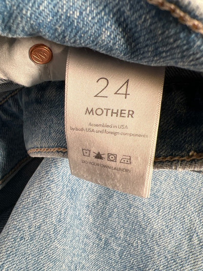 Mother Denim Women's Light Wash The Scrapper Ankle Button Fly Jeans - 24 image 4