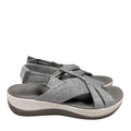 Clarks Women's Gray Cloudsteppers Arla Belle Strappy Slingback Sandals - 8