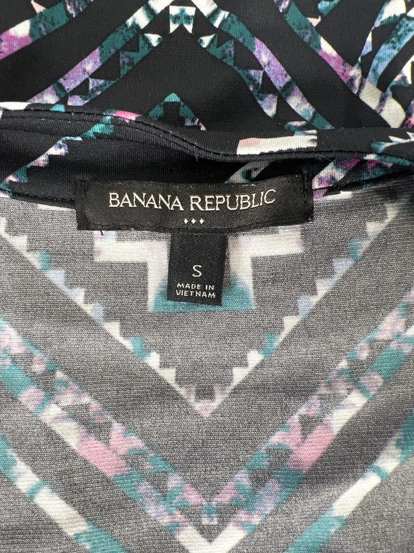 Banana Republic Women’s Black 3/4 Sleeve Short Shift Dress - S image 3
