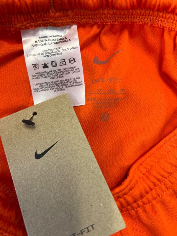 Nike Women's Orange Dri-Fit Pull On Athletic Shorts - XS image 3