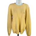 Polo Ralph Lauren Women's Yellow Knit Long Sleeve Crewneck Sweater - M