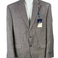 Chaps Men's Gray Classic Fit 2 Button Up Blazer Suit Jacket - 40R