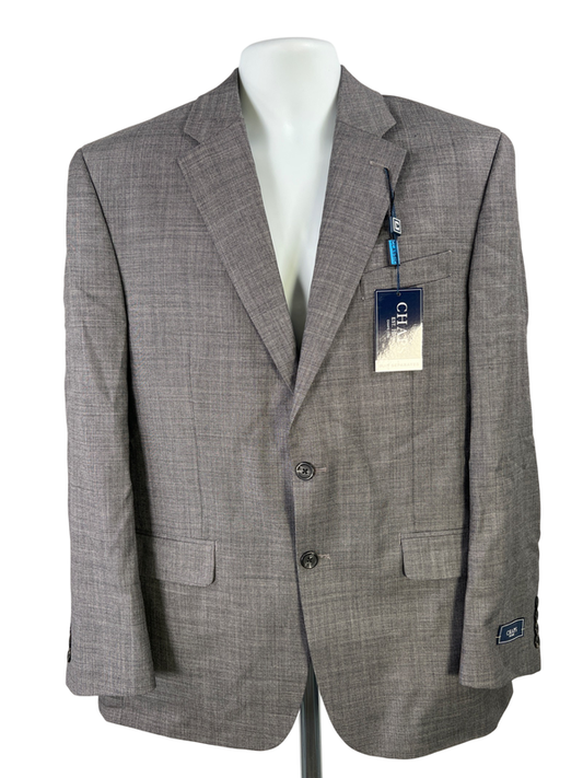 Chaps Men's Gray Classic Fit 2 Button Up Blazer Suit Jacket - 40R
