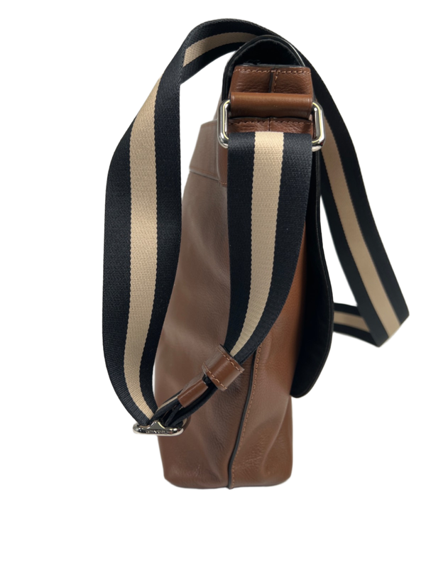 Coach Men's Brown Charles Leather Shoulder Strap Messenger Bag image 2