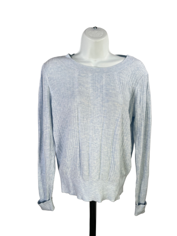 White House Black Market Women's Blue Long Sleeve Sweater - M