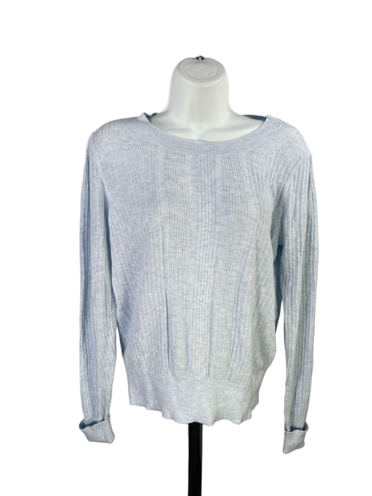 White House Black Market Women's Blue Long Sleeve Sweater - M