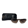 Ray-Ban Men's Brown Cateye 3426 Gunmetal Frame Sunglasses W/Case