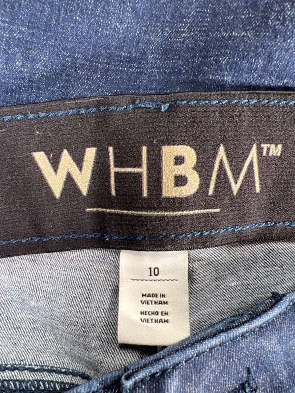 White House Black Market Women's Dark Wash Girlfriend Jeans - 10 image 3