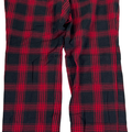 J.Jill Women’s Red/Black Holiday Plaid Bi-Stretch Straight Leg Pants - 4 Petite