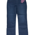 Gloria Vanderbilt Women's Dark Wash Slim Leg Amanda Pull On Jeans - 18