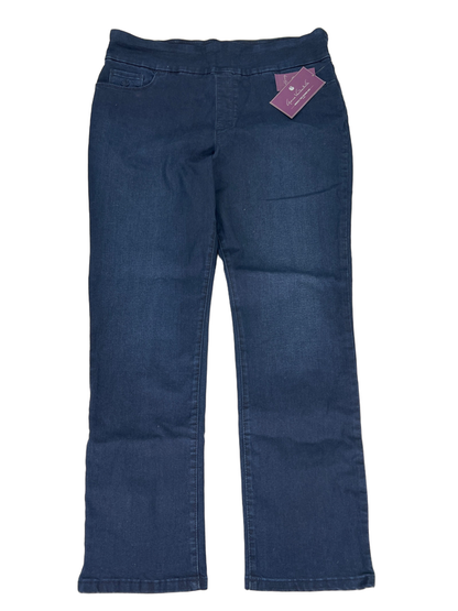Gloria Vanderbilt Women's Dark Wash Slim Leg Amanda Pull On Jeans - 18