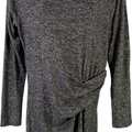 Athleta Women’s Black Solitude Ruched Waist Sweater Dress - M