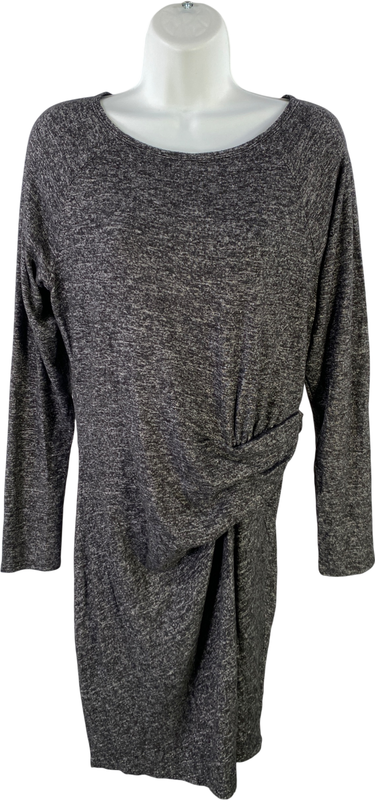 Athleta Women’s Black Solitude Ruched Waist Sweater Dress - M