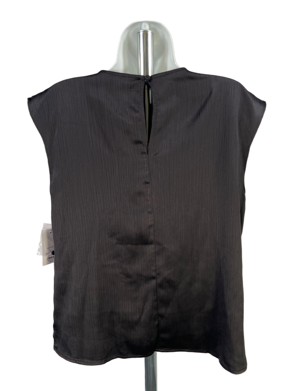 Nine West Women's Black Sleeveless Twist Keyhole Front Blouse - M image 2