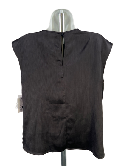 Nine West Women's Black Sleeveless Twist Keyhole Front Blouse - M image 2