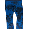 Lululemon Women's Blue Inky Floral Run Inspire Crop II Leggings - 6