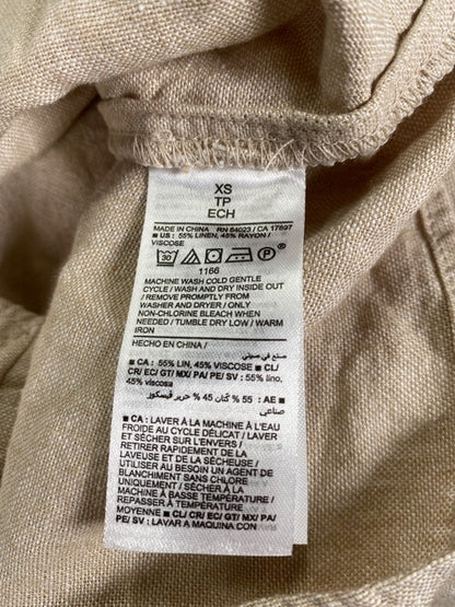 Old Navy Women's Beige Front Wrap Linen Blend Skort - XS image 4