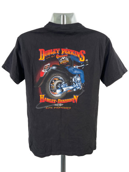 Harley Davidson Men's Black Dudley Perkins Graphic Short Sleeve T-Shirt - M image 2