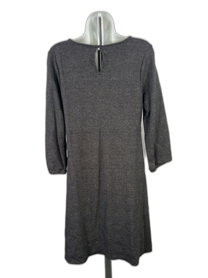 J.Jill Wearever Collection Womens Black/Gray 3/4 Sleeve A-Line Dress - S Petite image 2