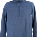 Vineyard Vines Men’s Blue Quilted 1/4 Zip Pullover Sweater - S