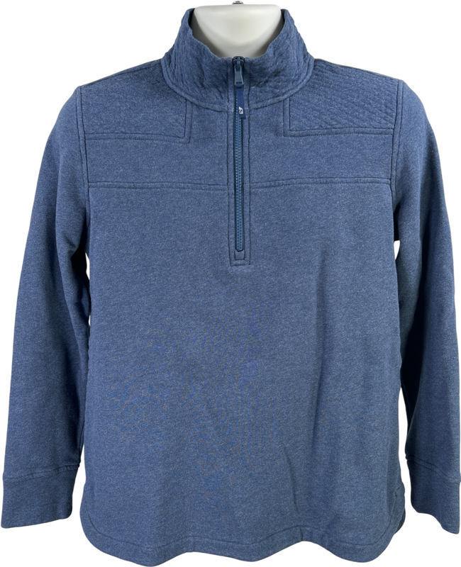 Vineyard Vines Men’s Blue Quilted 1/4 Zip Pullover Sweater - S
