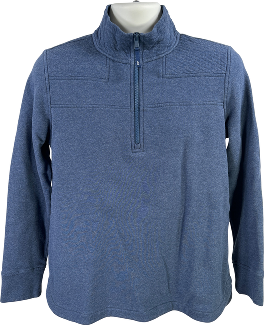 Vineyard Vines Men’s Blue Quilted 1/4 Zip Pullover Sweater - S