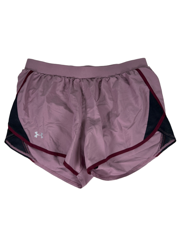 Under Armour Women's Purple Fly-By 3" Lined HeatGear Athletic Shorts - M