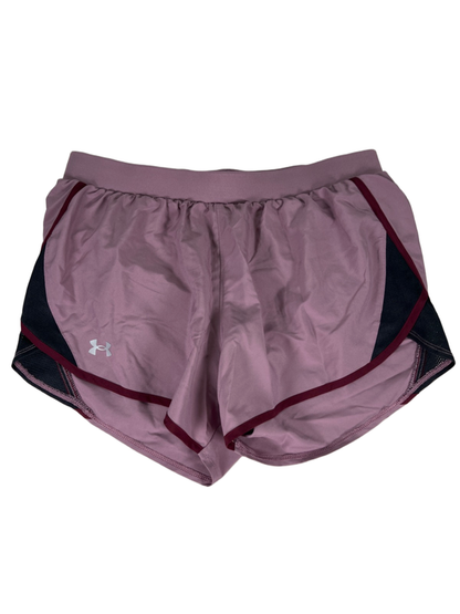 Under Armour Women's Purple Fly-By 3" Lined HeatGear Athletic Shorts - M