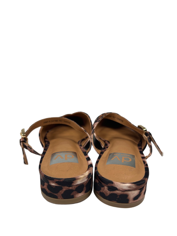 Dolce Vita Women's Black/Brown Dayme Leopard Pointed Toe Adjustable Flats - 8 image 4