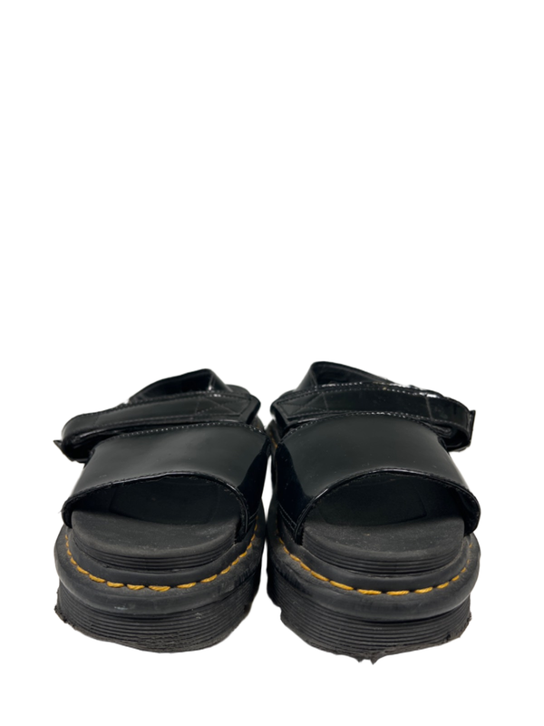 Dr. Martens Air Wair Women's Black Patent Leather Voss Platform Sandals - 8 image 2