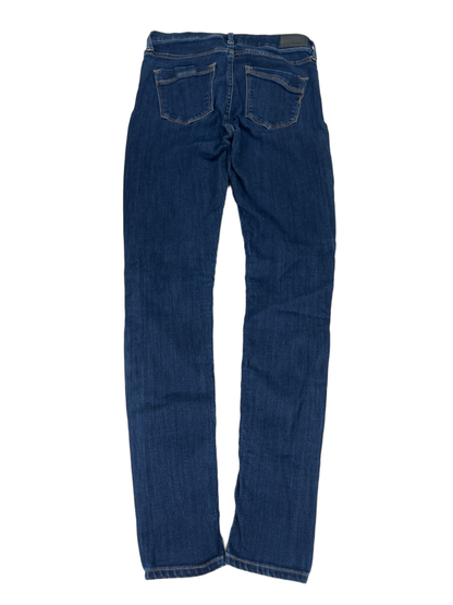 Express Women's Dark Wash Stretch Mid Rise Jegging Pants - 2 image 2