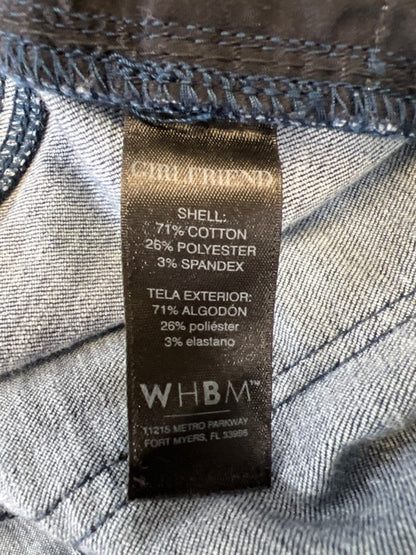 White House Black Market Women's Dark Wash Girlfriend Jeans - 10 image 4