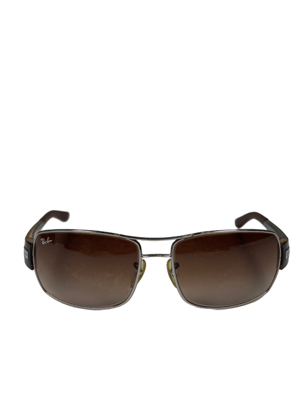 Ray-Ban Men's Brown Cateye 3426 Gunmetal Frame Sunglasses W/Case image 2