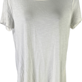 Chico’s Women’s White Short Sleeve Asymmetrical T-Shirt - 0/US 6