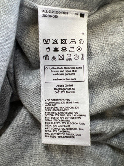 Allude Women’s Gray Long Sleeve Button Up Cashmere Blend Cardigan Sweater - M image 4