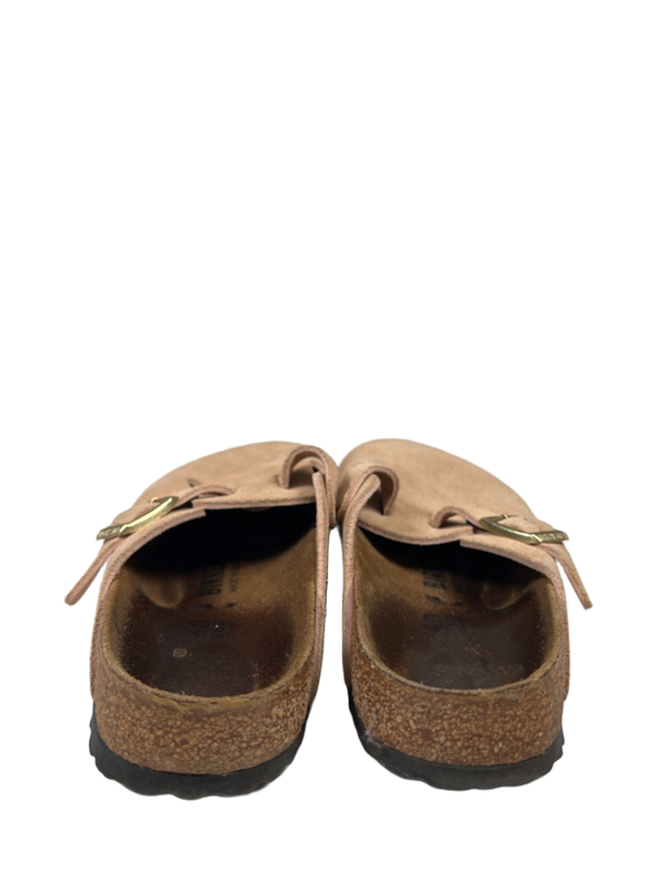 Birkenstock Women's Tan Boston Suede Leather Clogs  - 40/US 9-9.5 Narrow image 4