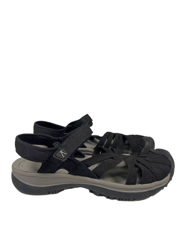 Keen Women's Black Closed Toe Slingback Rose Hiking Sandals - 8