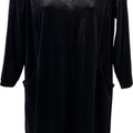 J.Jill Wearever Collection Women’s Black Velour Pocket Front Shift Dress - XS