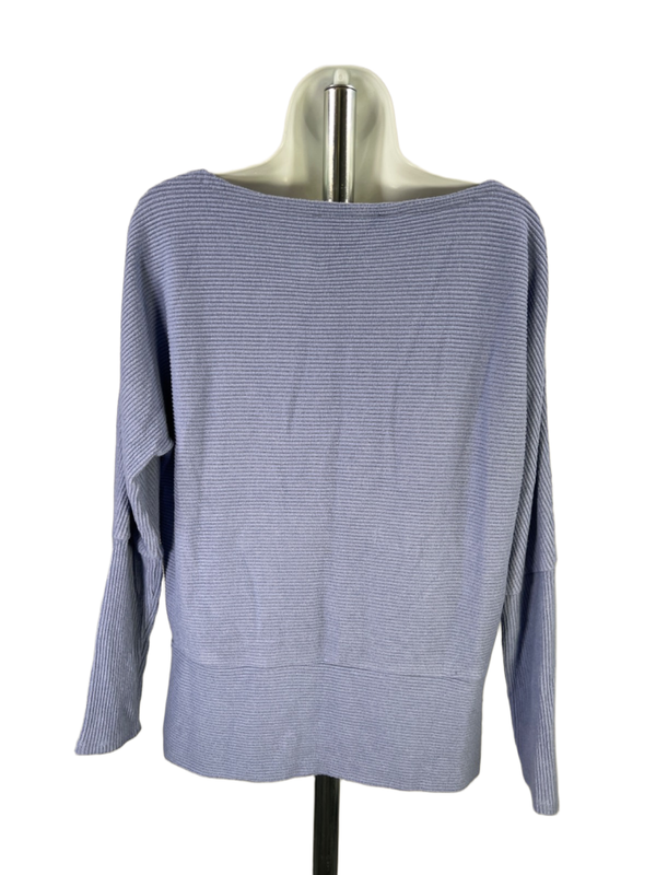 White House Black Market Women's Purple Long Sleeve Ribbed Sweater - M image 2