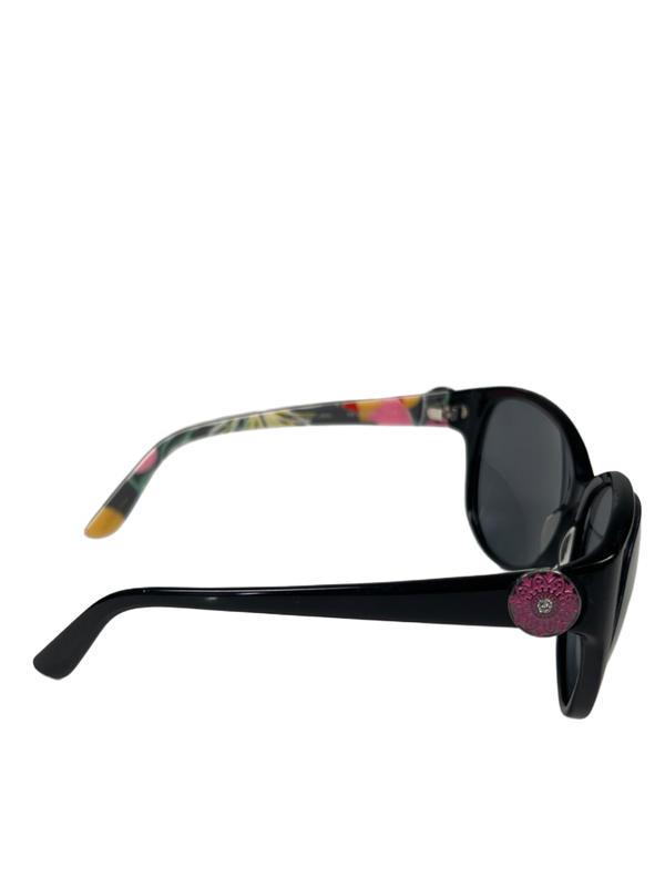 Vera Bradley Women's Black Jazzy Blooms Layla Oversized Sunglasses W/ Case image 4